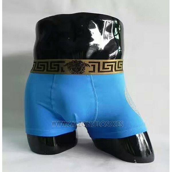 Boxer Versace Hombre Azul Dolado Baratos